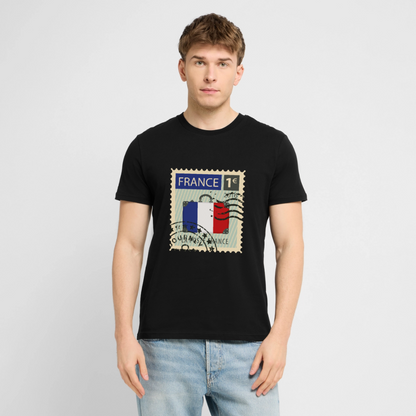 Timbre de France | T-shirt - noir