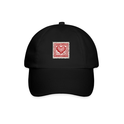 Casquette Timbre Cœur - noir/noir