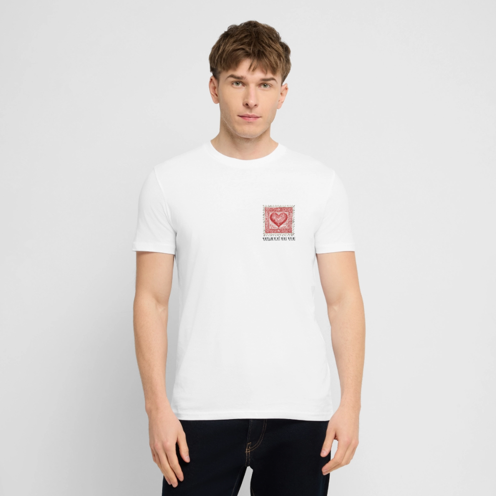 🫶🏼Timbre Cœur – Timbré de toi (Noir) | T-shirt unisexe 🫶🏼 - blanc