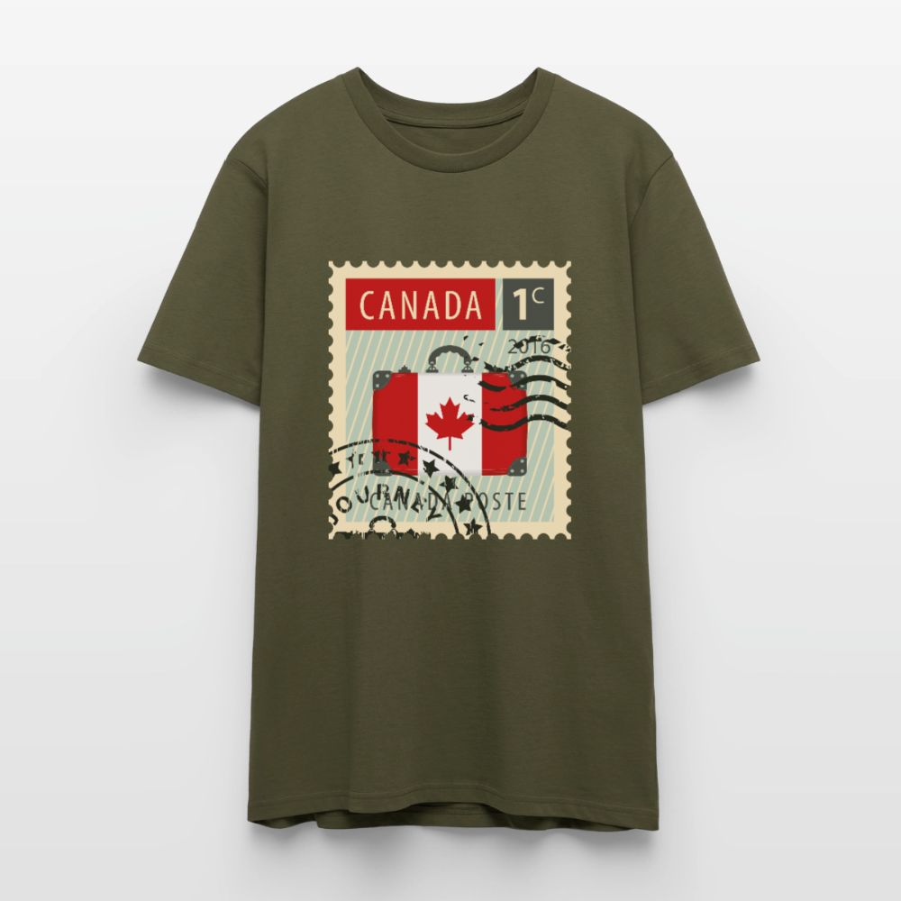 Timbre Canada | T-shirt Unisexe - kaki